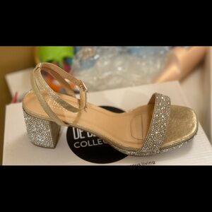 De Blossom Collection Gold and Silver Heels
